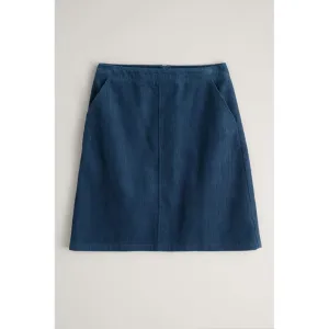 Seasalt Ladies Dovetail A-Line Corduroy Skirt Sea Cave