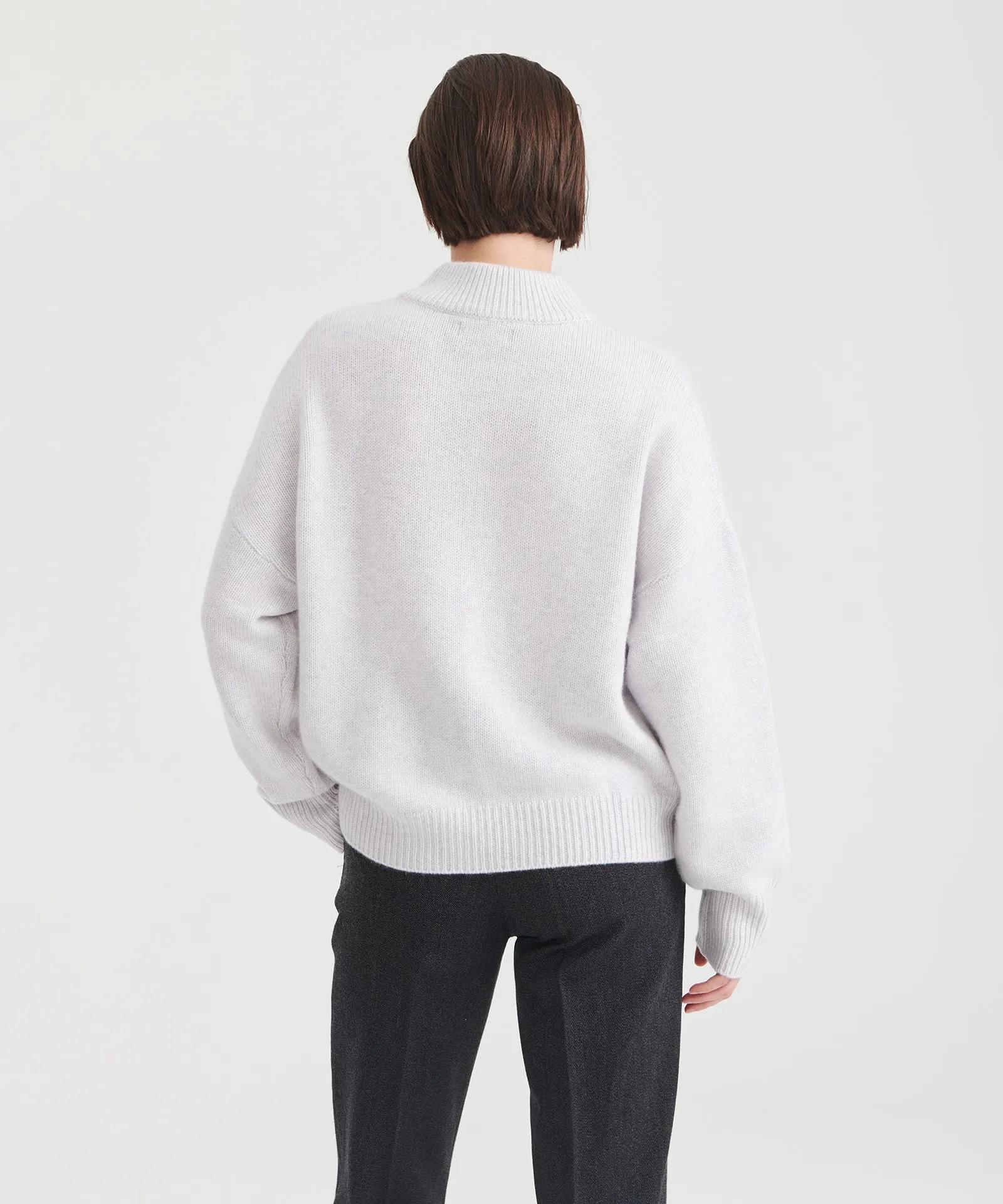 Super Luxe Cashmere Mockneck Sweater