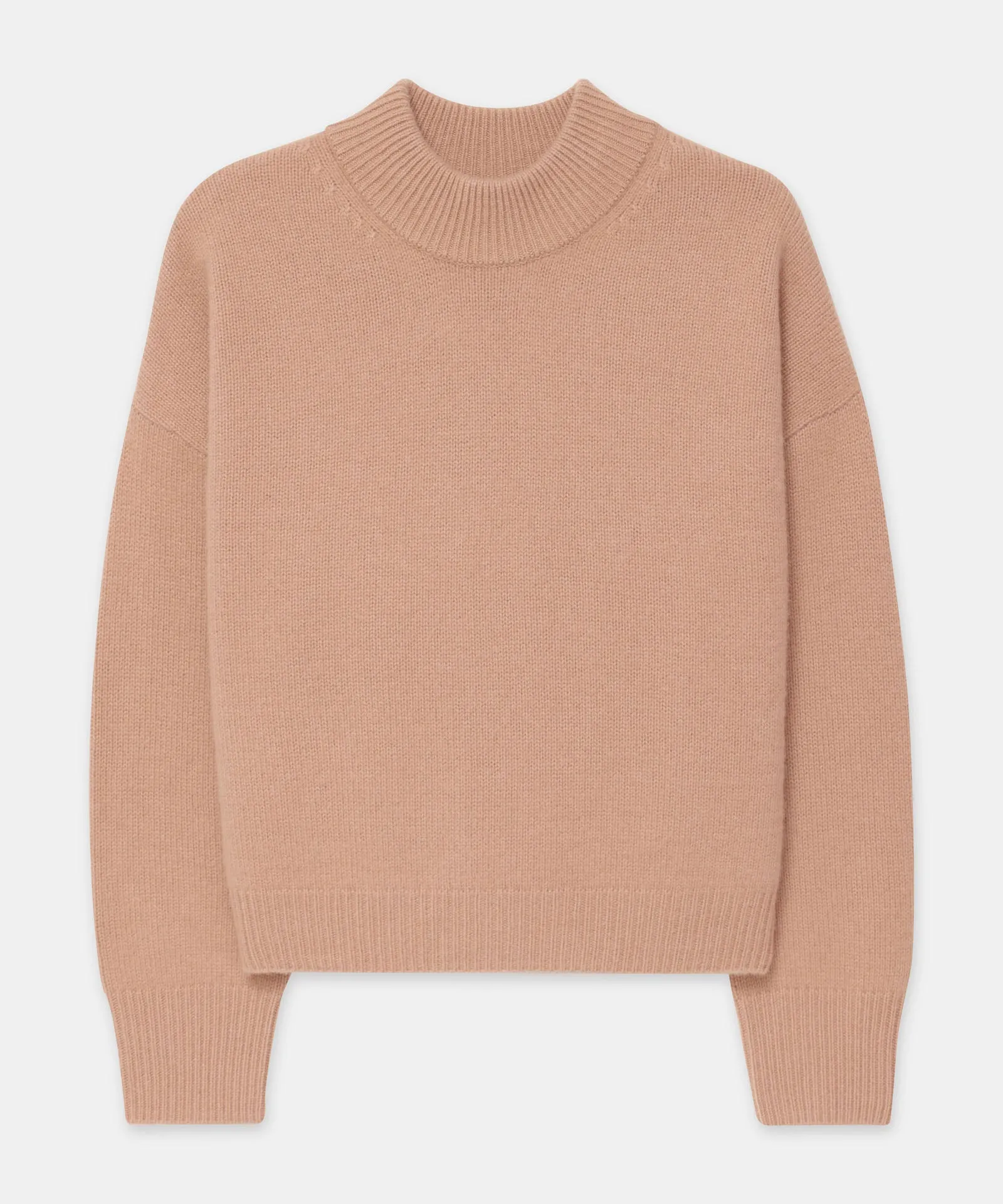 Super Luxe Cashmere Mockneck Sweater