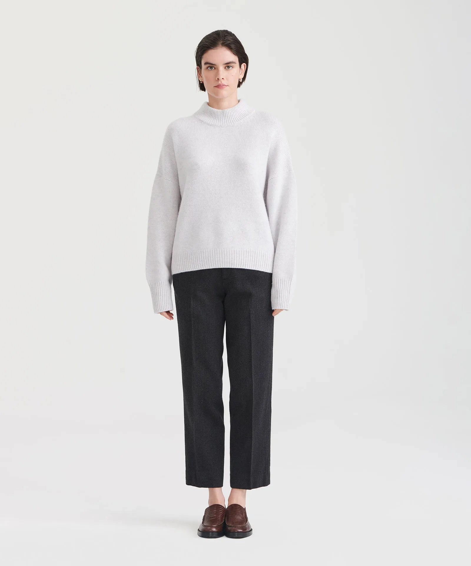 Super Luxe Cashmere Mockneck Sweater