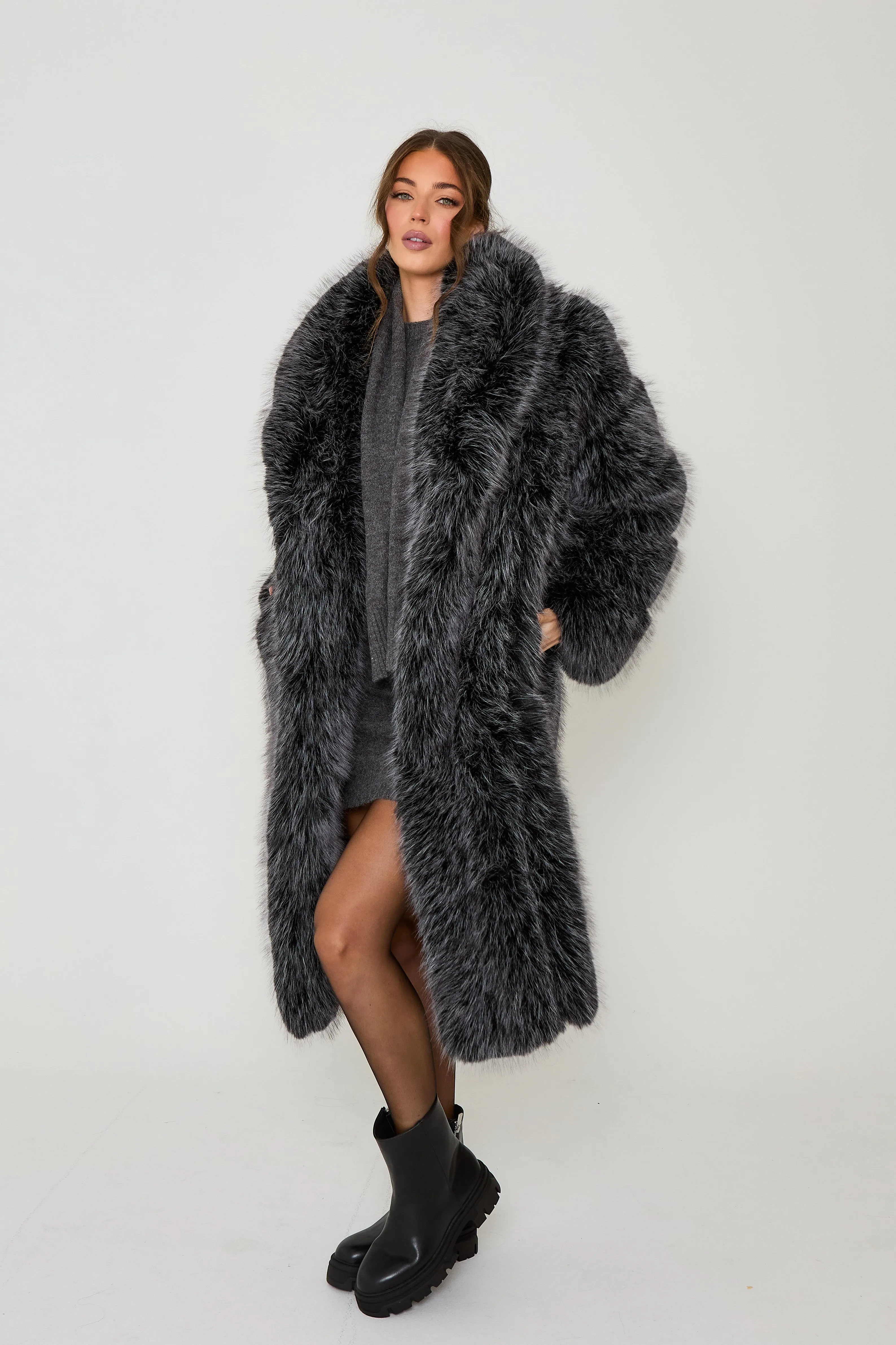 Tamara Long Premium Faux Fur Coat