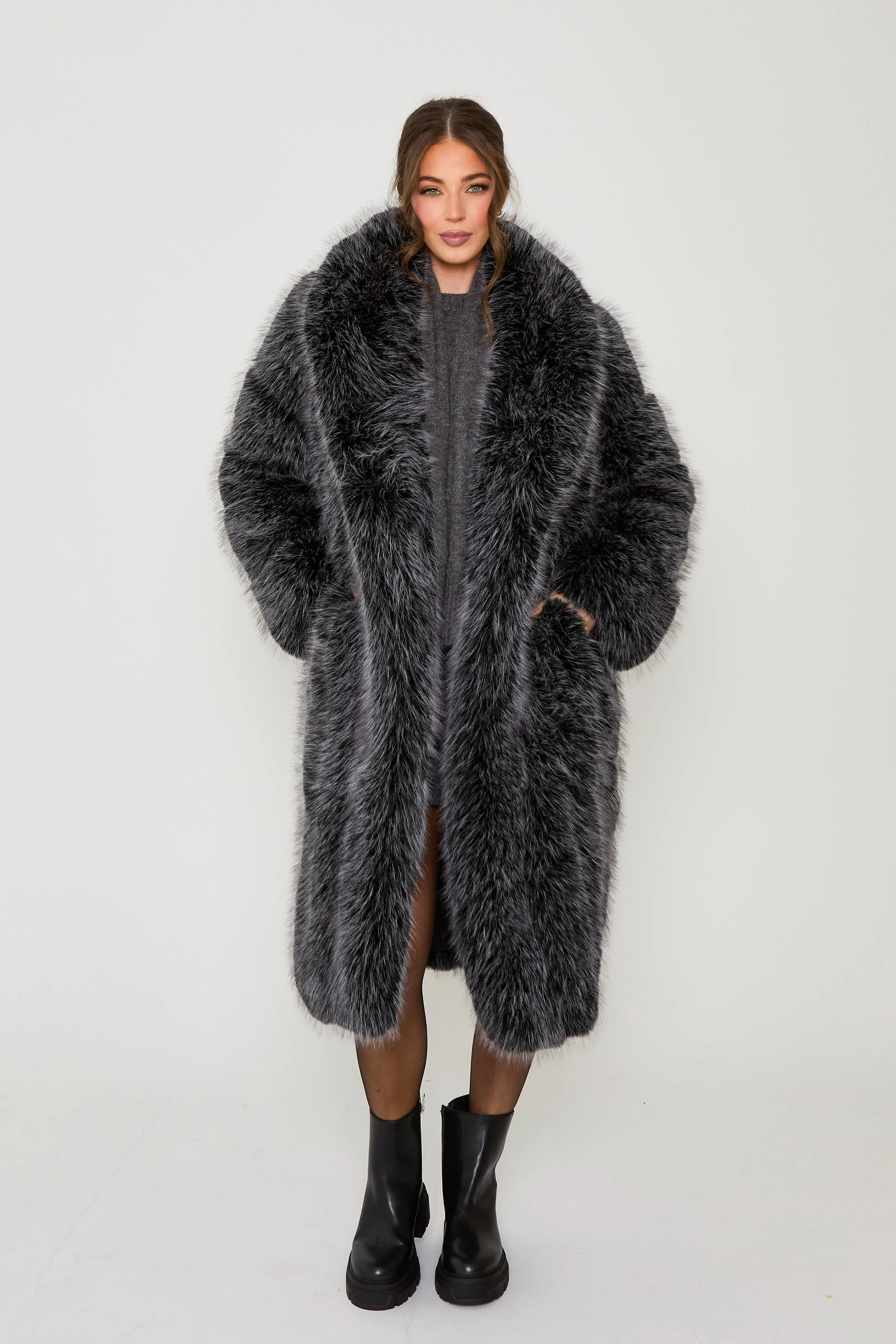 Tamara Long Premium Faux Fur Coat