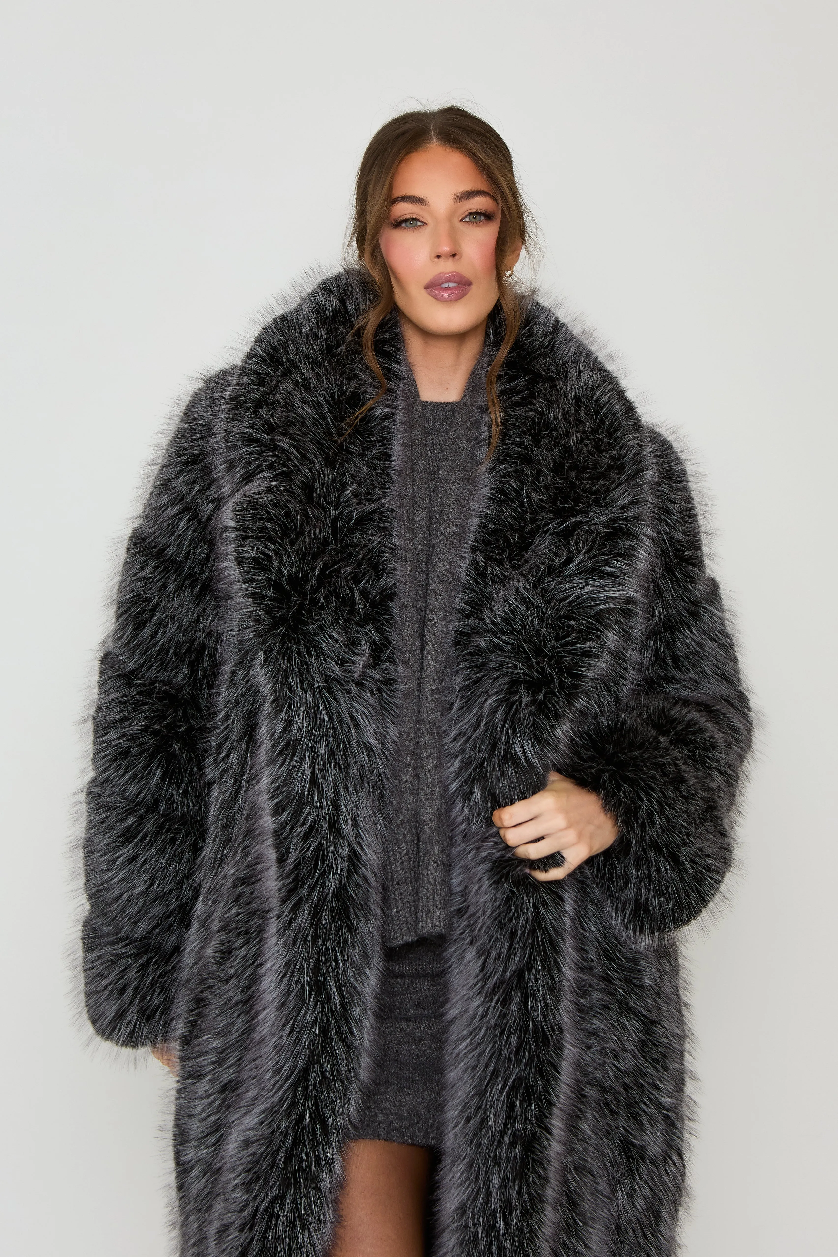 Tamara Long Premium Faux Fur Coat