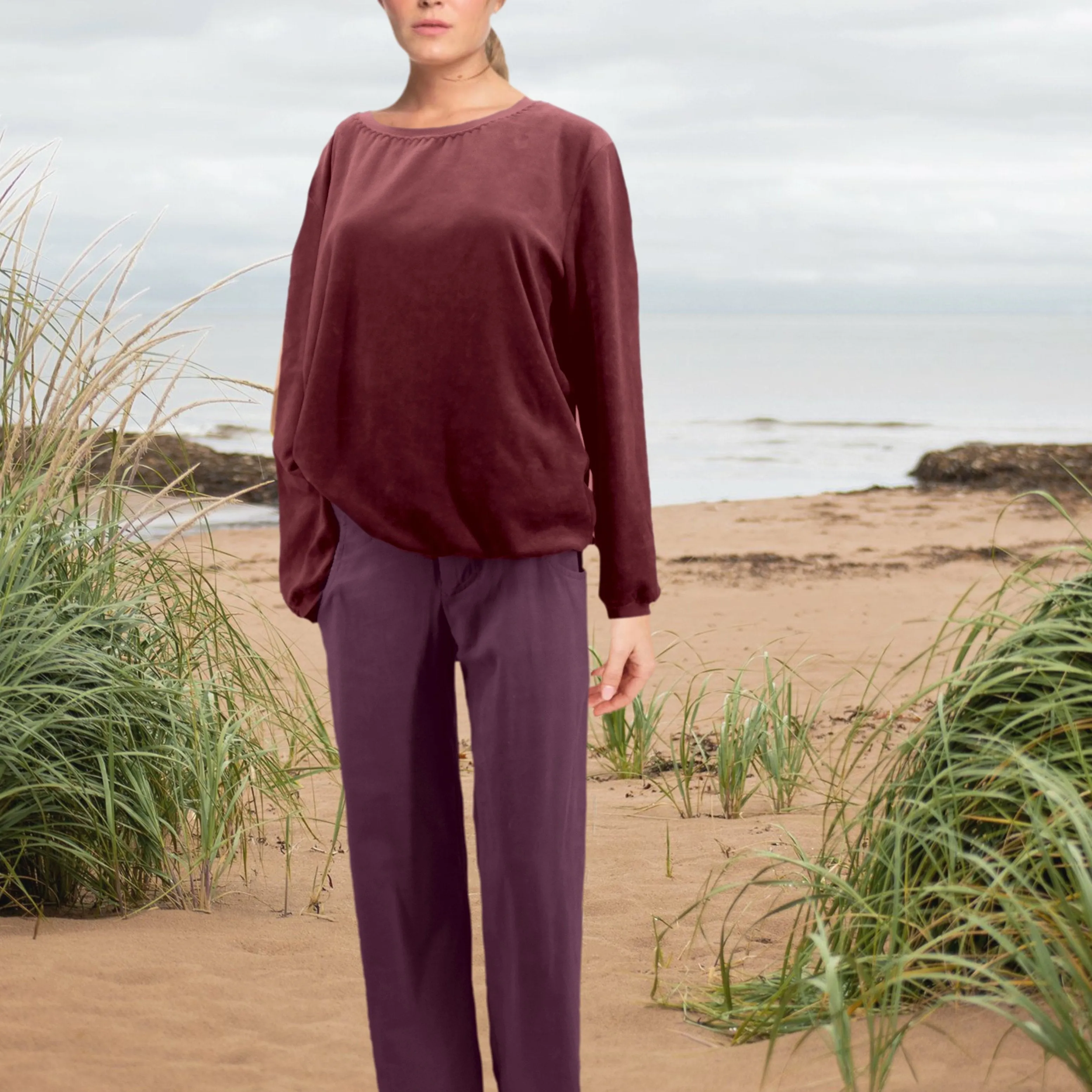 Velours sweater/ Velvet sweater