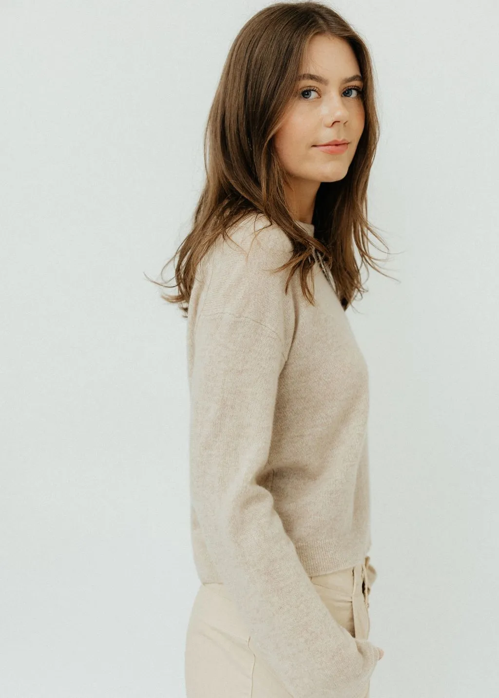 Velvet Brooklyn Sweater in Sand