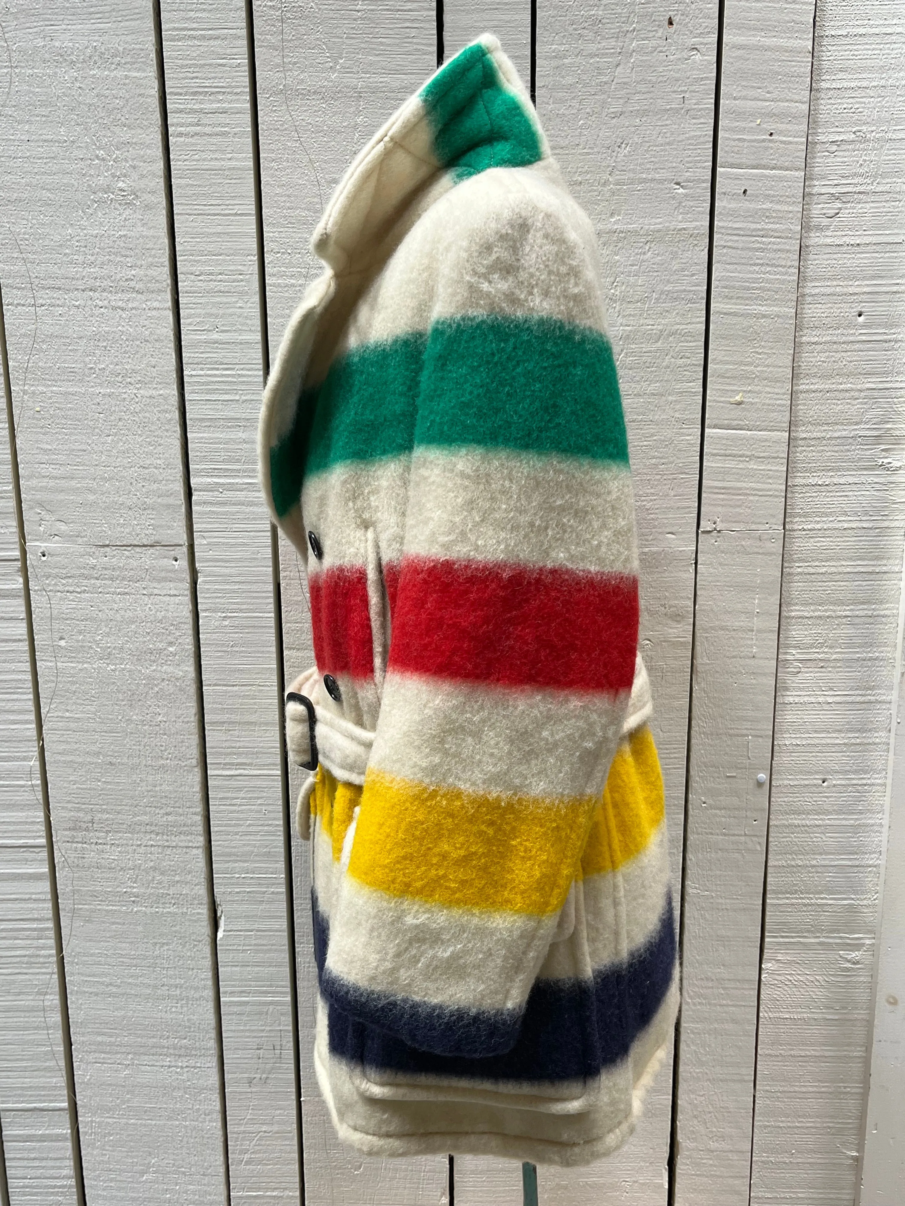 Vintage Hudson’s Bay Company Point Blanket Coat with Belt, Made in Canada, Chest 46” SOLD