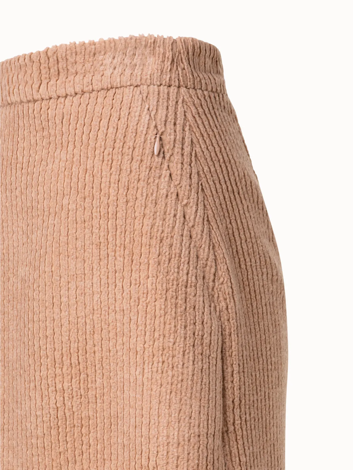 Wool Cashmere Velvet Corduroy Short Skirt